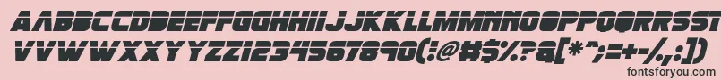 fuente Retronoid Italic – Fuentes Negras Sobre Fondo Rosa