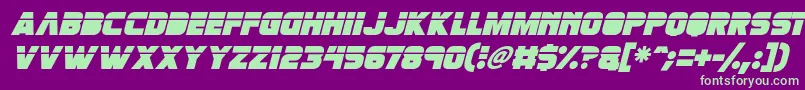 Lisätietoja Retronoid Italic-fontista Retronoid Italic-fontti – vihreät fontit violetilla taustalla