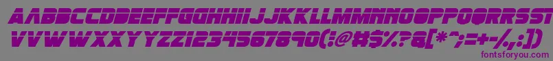 fuente Retronoid Italic – Fuentes Moradas Sobre Fondo Gris