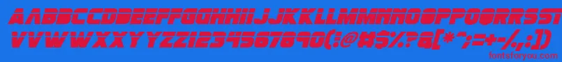Saiba mais sobre a fonte Retronoid Italic Fonte Retronoid Italic – fontes vermelhas em um fundo azul