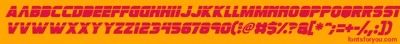 fuente Retronoid Italic – Fuentes Rojas Sobre Fondo Naranja