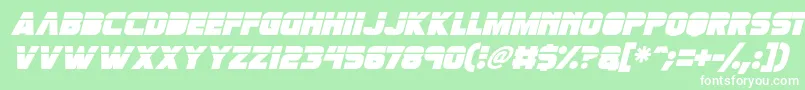 Więcej informacji o czcionce Retronoid Italic Czcionka Retronoid Italic – białe czcionki na zielonym tle