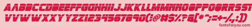 fuente Retronoid Italic – Fuentes Rojas Sobre Fondo Rosa