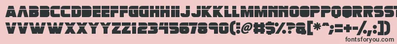 Retronoid Font – Black Fonts on Pink Background