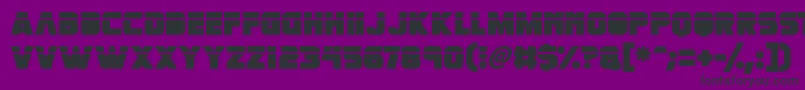 Retronoid Font – Black Fonts on Purple Background