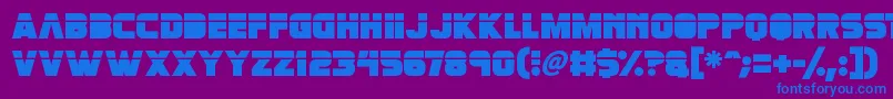 Retronoid Font – Blue Fonts on Purple Background