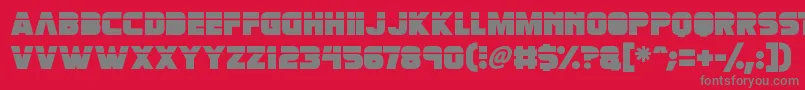 Retronoid Font – Gray Fonts on Red Background