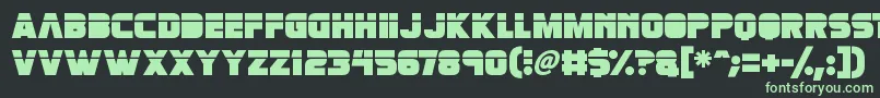 Retronoid Font – Green Fonts on Black Background