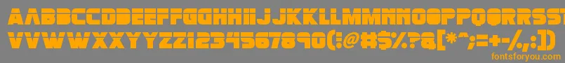 Retronoid Font – Orange Fonts on Gray Background