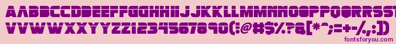 Retronoid Font – Purple Fonts on Pink Background