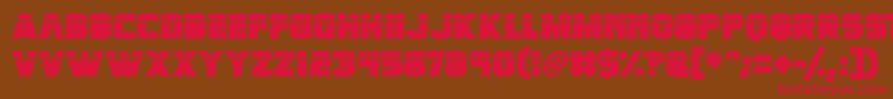 Retronoid Font – Red Fonts on Brown Background