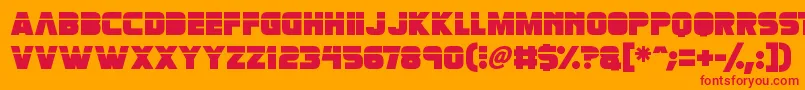 Retronoid Font – Red Fonts on Orange Background