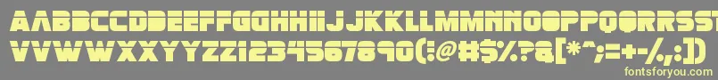 Retronoid Font – Yellow Fonts on Gray Background