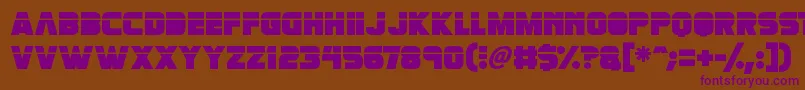 Retronoid Font – Purple Fonts on Brown Background
