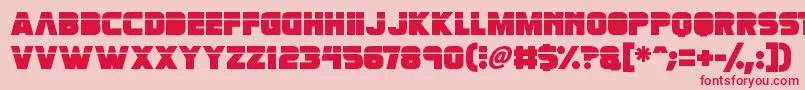 Retronoid Font – Red Fonts on Pink Background