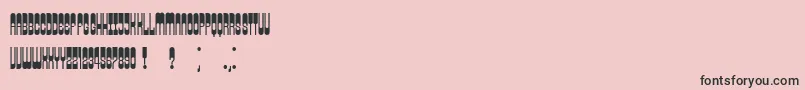 Weitere Informationen zur Retrosonic-Schriftart Retrosonic-Schriftart – Schwarze Schriften auf rosa Hintergrund