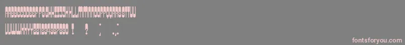 Retrosonic-Schriftart – Rosa Schriften auf grauem Hintergrund