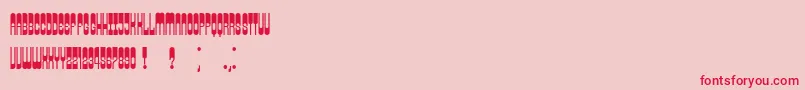 Retrosonic Font – Red Fonts on Pink Background