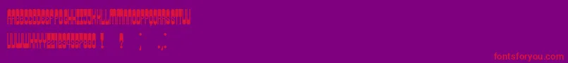 fuente Retrosonic – Fuentes Rojas Sobre Fondo Morado