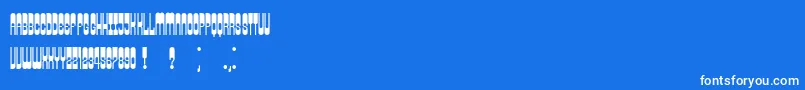 Retrosonic Font – White Fonts on Blue Background