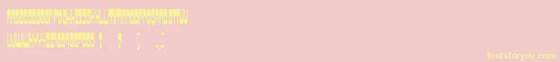 Retrosonic Font – Yellow Fonts on Pink Background
