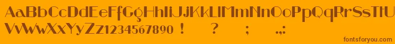 More about Retrospective Font Retrospective Font – Brown Fonts on Orange Background