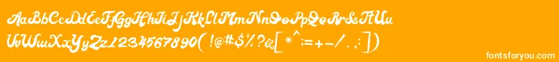 fuente Retroverrt – Fuentes Blancas Sobre Fondo Naranja