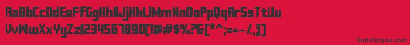 Sujeta Bold Font – Black Fonts on Red Background