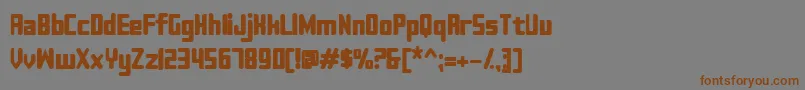 Sujeta Bold Font – Brown Fonts on Gray Background
