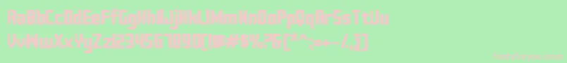 Sujeta Bold Font – Pink Fonts on Green Background