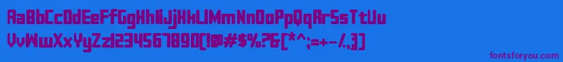 Więcej informacji o czcionce Sujeta Bold Czcionka Sujeta Bold – fioletowe czcionki na niebieskim tle
