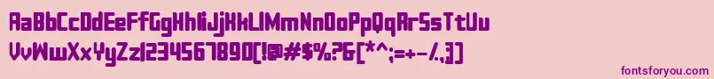 Sujeta Bold-Schriftart – Violette Schriften auf rosa Hintergrund