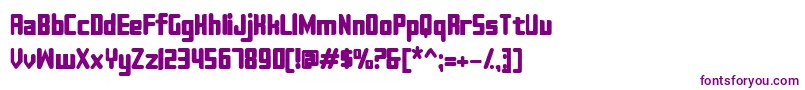 Sujeta Bold-Schriftart – Violette Schriften auf weißem Hintergrund