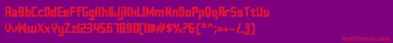 Sujeta Bold Font – Red Fonts on Purple Background