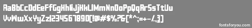 Sujeta Bold Font – White Fonts on Gray Background