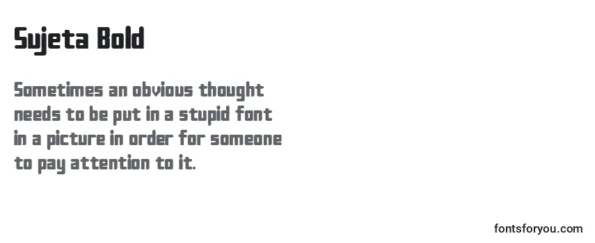 Sujeta Bold-fontti