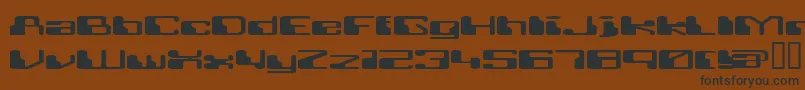 RETRRG   Font – Black Fonts on Brown Background