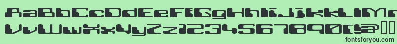RETRRG   Font – Black Fonts on Green Background