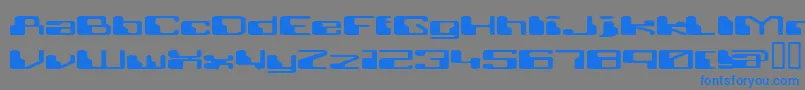 RETRRG   Font – Blue Fonts on Gray Background