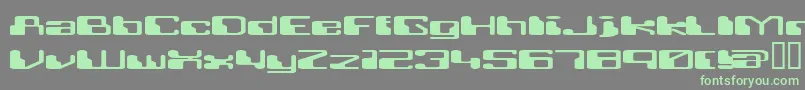 Шрифт RETRRG   – зелёные шрифты на сером фоне