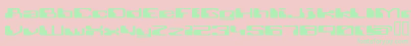Шрифт RETRRG   – зелёные шрифты на розовом фоне