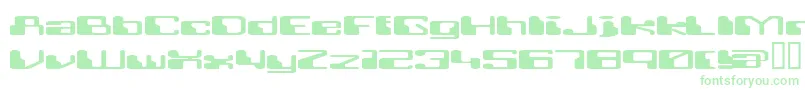 RETRRG  -fontti – vihreät fontit