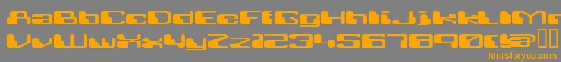 Шрифт RETRRG   – оранжевые шрифты на сером фоне