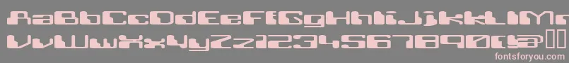 Шрифт RETRRG   – розовые шрифты на сером фоне