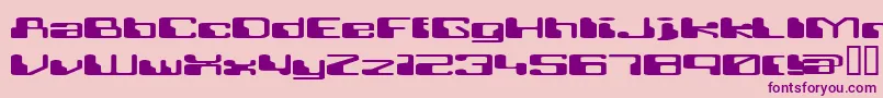 RETRRG   Font – Purple Fonts on Pink Background