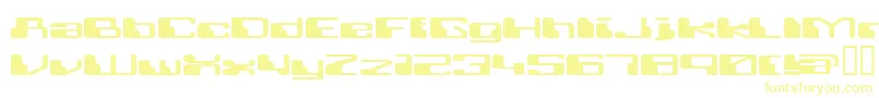 RETRRG  -Schriftart – Gelbe Schriften