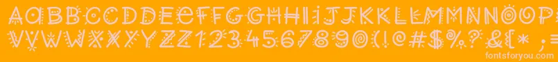 Saiba mais sobre a fonte Retwisted Fonte Retwisted – fontes rosa em um fundo laranja