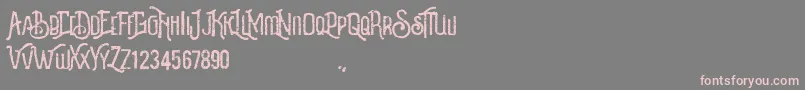 Revalina Font – Pink Fonts on Gray Background