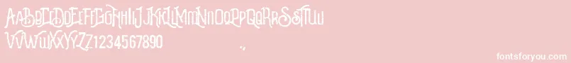 Revalina Font – White Fonts on Pink Background