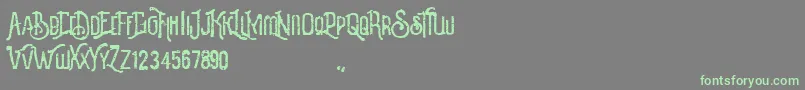 Revalina-fontti – vihreät fontit harmaalla taustalla